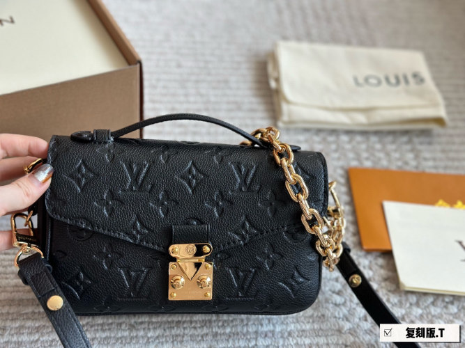 Louis Vuitton Metis Crossbody Bag, Black Embossed Leather, Perfect Size 1 Louis Vuitton Metis Crossbody Bag, Black Embossed Leather, Perfect Size