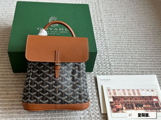 Goyard Alpin Mini Backpack - Stylish and Lightweight, 20*23cm 1 Goyard Alpin Mini Backpack - Stylish and Lightweight, 20*23cm