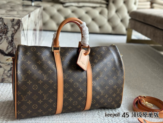 Louis Vuitton Keepall 45 Monogram Canvas Travel Bag, Brown 1 Louis Vuitton Keepall 45 Monogram Canvas Travel Bag, Brown
