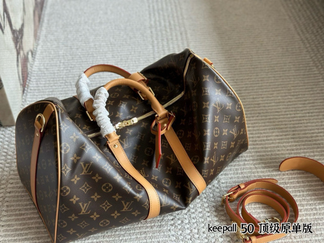Louis Vuitton Keepall 50 Monogram Canvas Duffle Travel Bag 1 Louis Vuitton Keepall 50 Monogram Canvas Duffle Travel Bag