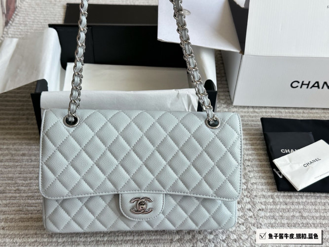 Chanel CF Series Quilted Flap Bag, 25cm, Lambskin Leather, Silver Hardware 1 Chanel CF Series Quilted Flap Bag, 25cm, Lambskin Leather, Silver Hardware