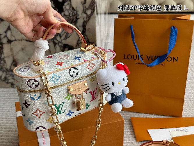 Louis Vuitton Multicolor Monogram Vanity PM with Hello Kitty Charm 1 Louis Vuitton Multicolor Monogram Vanity PM with Hello Kitty Charm