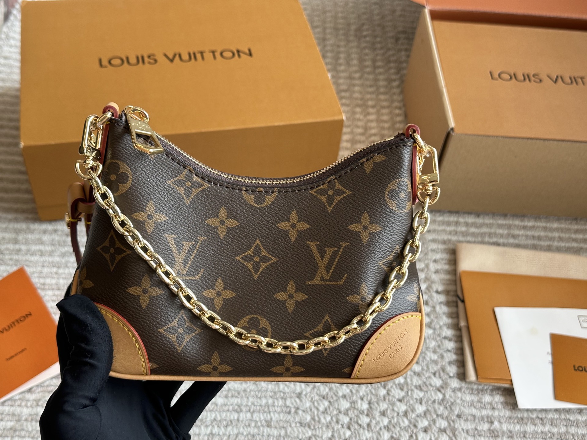Louis Vuitton Monogram Mini Croissant Bag, Vintage Inspired, Shoulder Bag