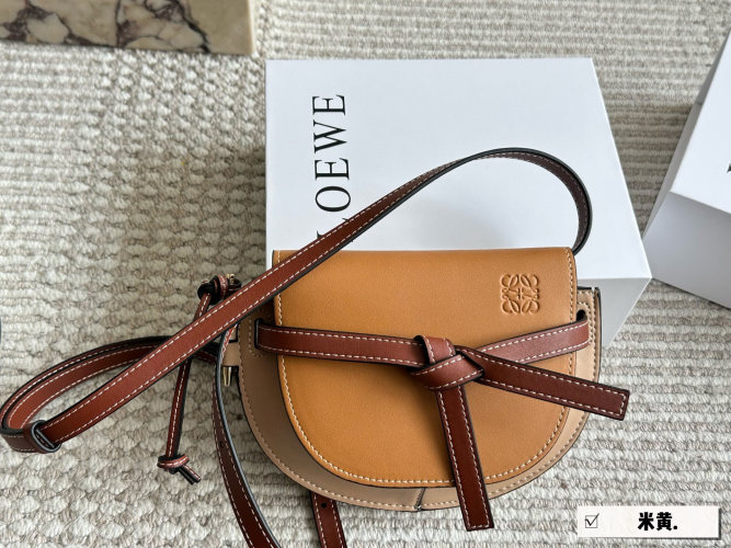 Loewe Gate Mini Crossbody Bag, Tan Leather, Compact Size, Stylish Design 1 Loewe Gate Mini Crossbody Bag, Tan Leather, Compact Size, Stylish Design