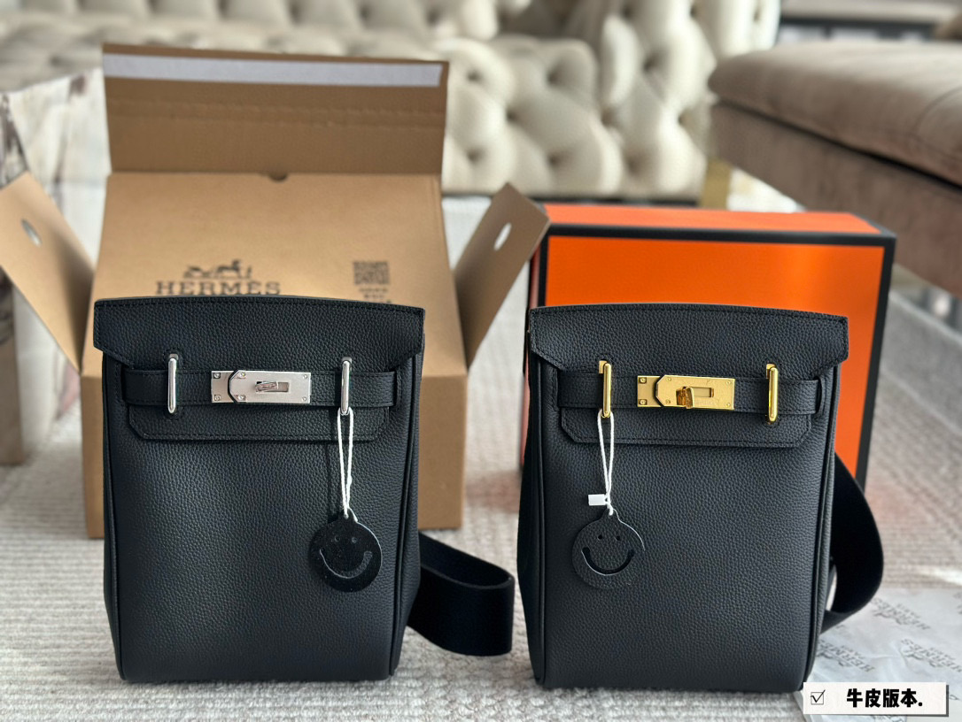 Hermes HAC A Dos Bag | Original Leather Crossbody Chest Pack for Men