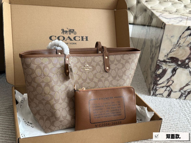 Coach City Tote Bag Reversible Classic Logo Shopper Handbag,35*27cm 1 Coach City Tote Bag Reversible Classic Logo Shopper Handbag,35*27cm