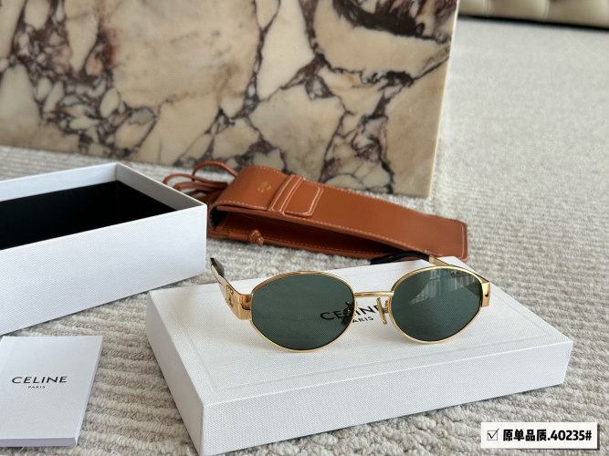 Celine Triomphe Gold Frame Sunglasses - Timeless Style & UV Protection 1 Celine Triomphe Gold Frame Sunglasses - Timeless Style & UV Protection