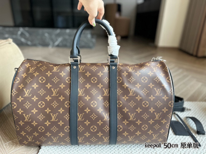Louis Vuitton Keepall 50 Monogram Canvas Travel Bag - Stylish & Functional 1 Louis Vuitton Keepall 50 Monogram Canvas Travel Bag - Stylish & Functional