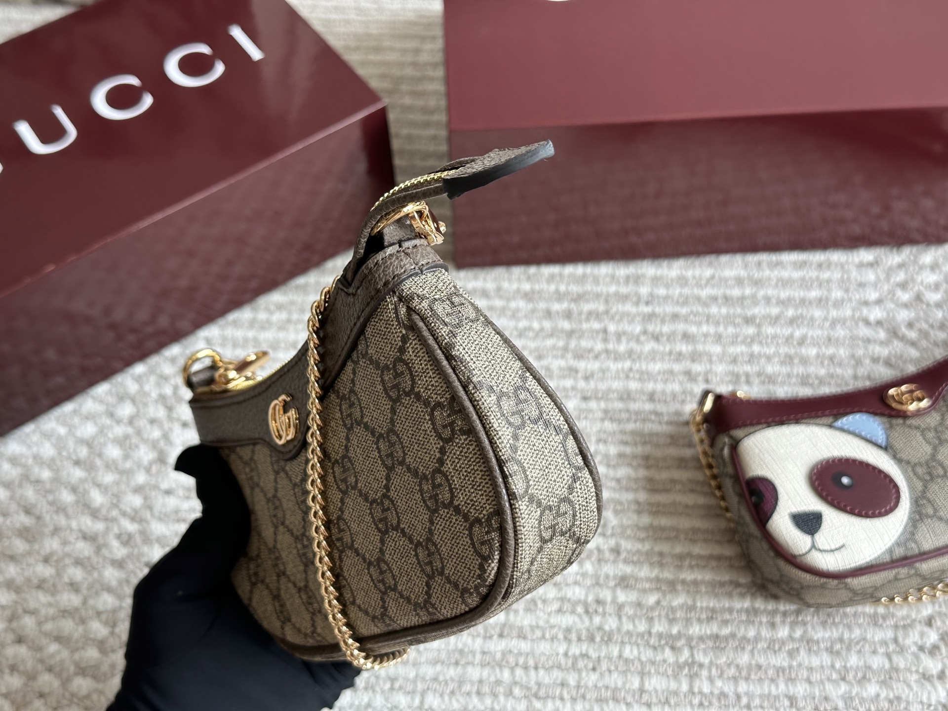 Gucci Ophidia Mini Bag, Retro Style Leather Handbag With Panda Pattern 6 i1751123421865 1633 0 3