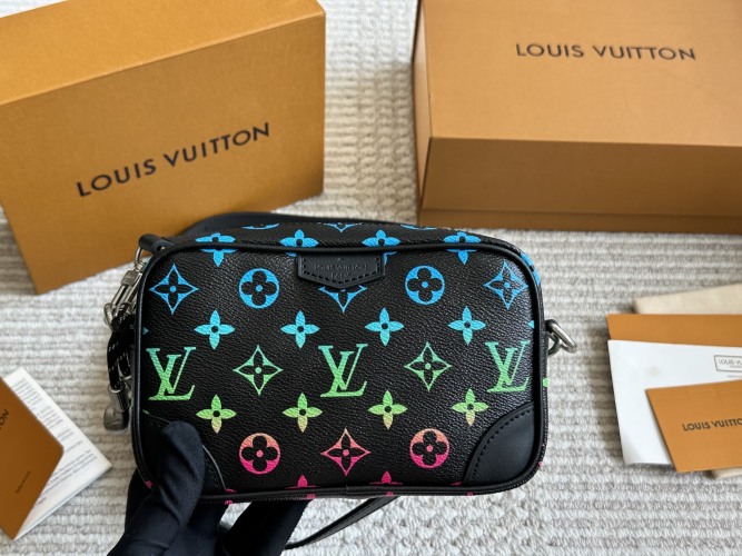 Louis Vuitton Trunk Camera Bag, 20x13cm, Rainbow Monogram, Gift for Him 1 Louis Vuitton Trunk Camera Bag, 20x13cm, Rainbow Monogram, Gift for Him