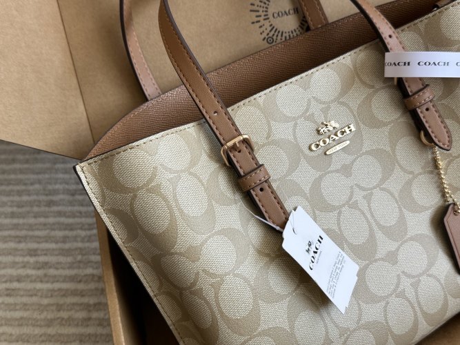 COACH Mollie Tote 25: Stylish, Compact Design with Crossbody Option 1 COACH Mollie Tote 25: Stylish, Compact Design with Crossbody Option