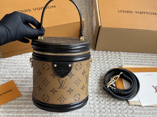 Louis Vuitton Canne Monogram Coated Canvas Round Crossbody Designer Bag 1 Louis Vuitton Canne Monogram Coated Canvas Round Crossbody Designer Bag