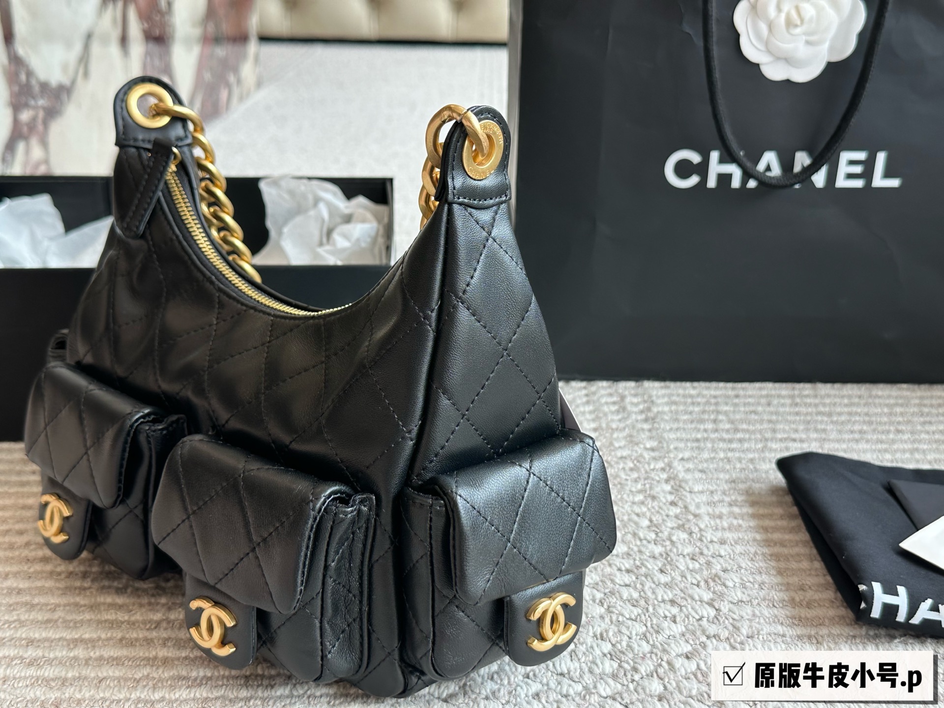 Bolso Hobo Chanel 25c de Piel Genuina, Estilo Hippie y Elegante 5 i1753018435058 2020 0 3