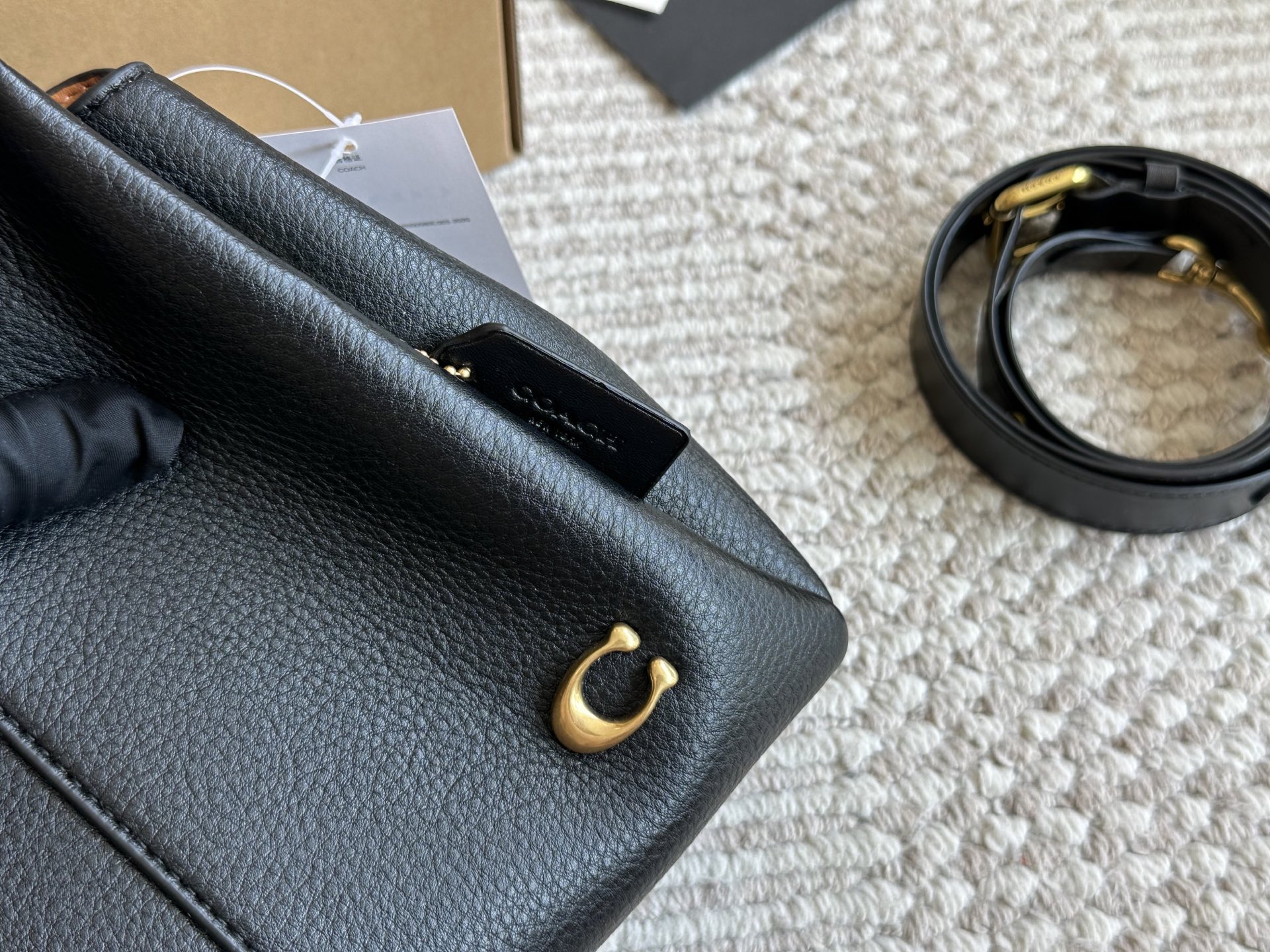 Versión de piel de vaca, nuevo LANA/bolso cesta de COACH, nuevo modelo de septiembre LANA versión mejorada pe…