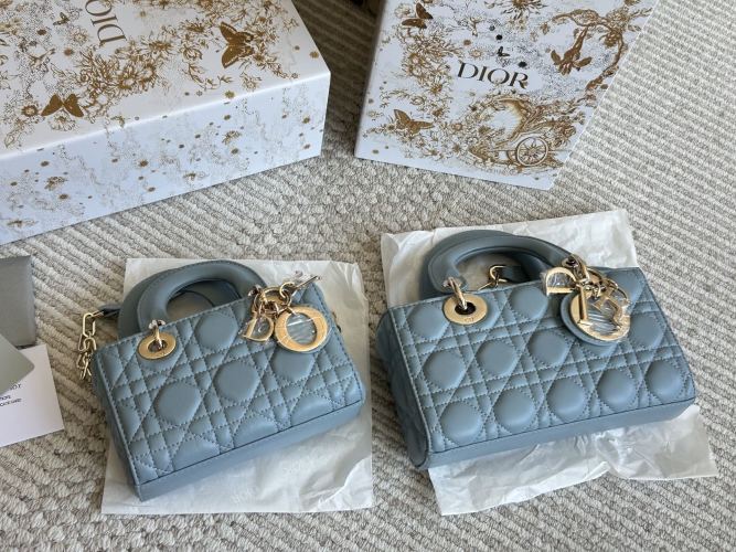 Dior D-Joy Bag: Mist Blue, Classic Cannage Stitching, Elegant and Fashionable 1 Dior D-Joy Bag: Mist Blue, Classic Cannage Stitching, Elegant and Fashionable