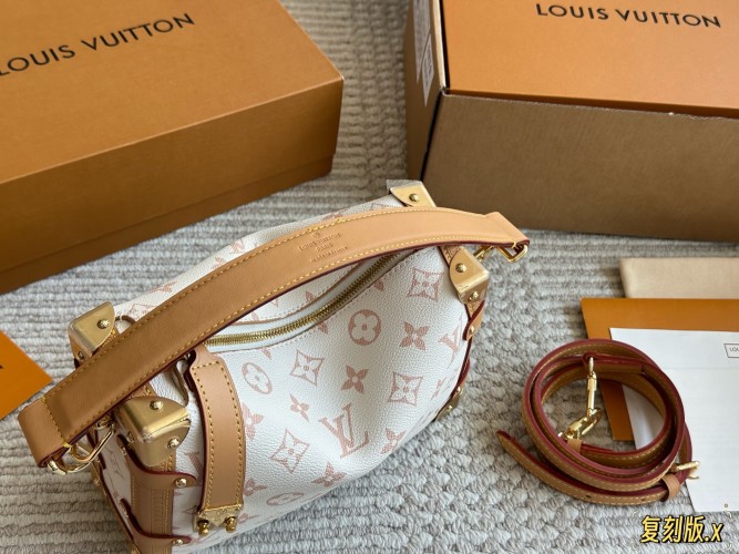 Louis Vuitton Side Trunk Bag, a Dream Bag, New Limited Dune Color, White Soft 1 Louis Vuitton Side Trunk Bag, a Dream Bag, New Limited Dune Color, White Soft