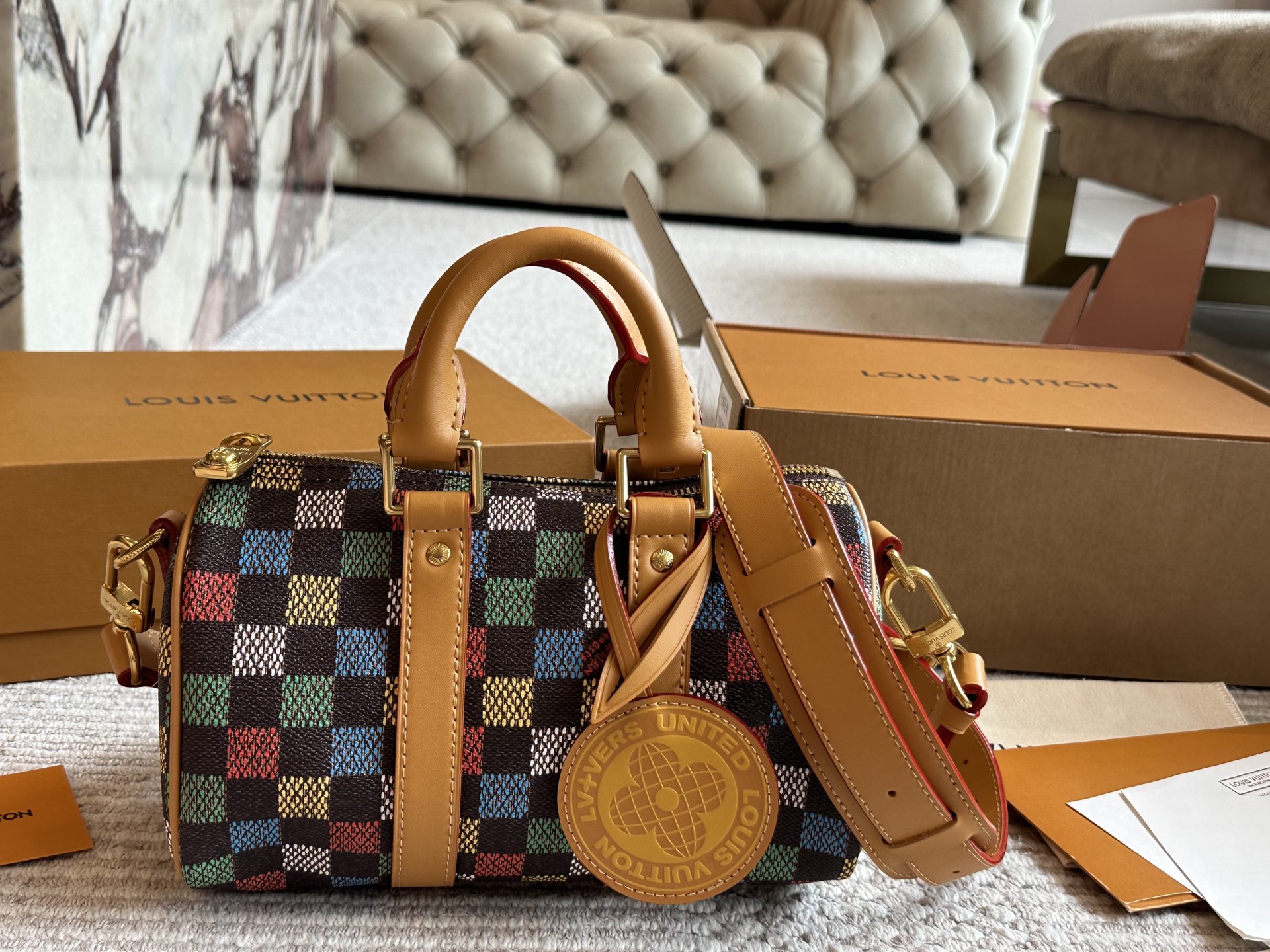 Louis Vuitton x Nigo Keepall XS 21 Pillow Bag - Stylish & Compact Handbag