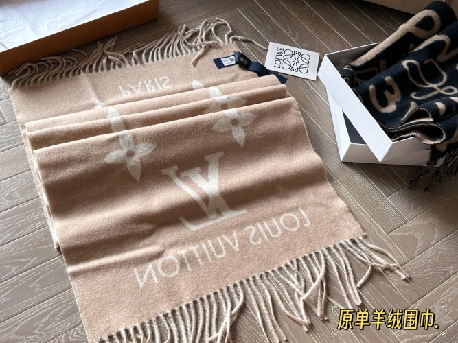 Louis Vuitton Cashmere Scarf, 180*45cm, Soft & Warm, Designer Inspired 1 Louis Vuitton Cashmere Scarf, 180*45cm, Soft & Warm, Designer Inspired