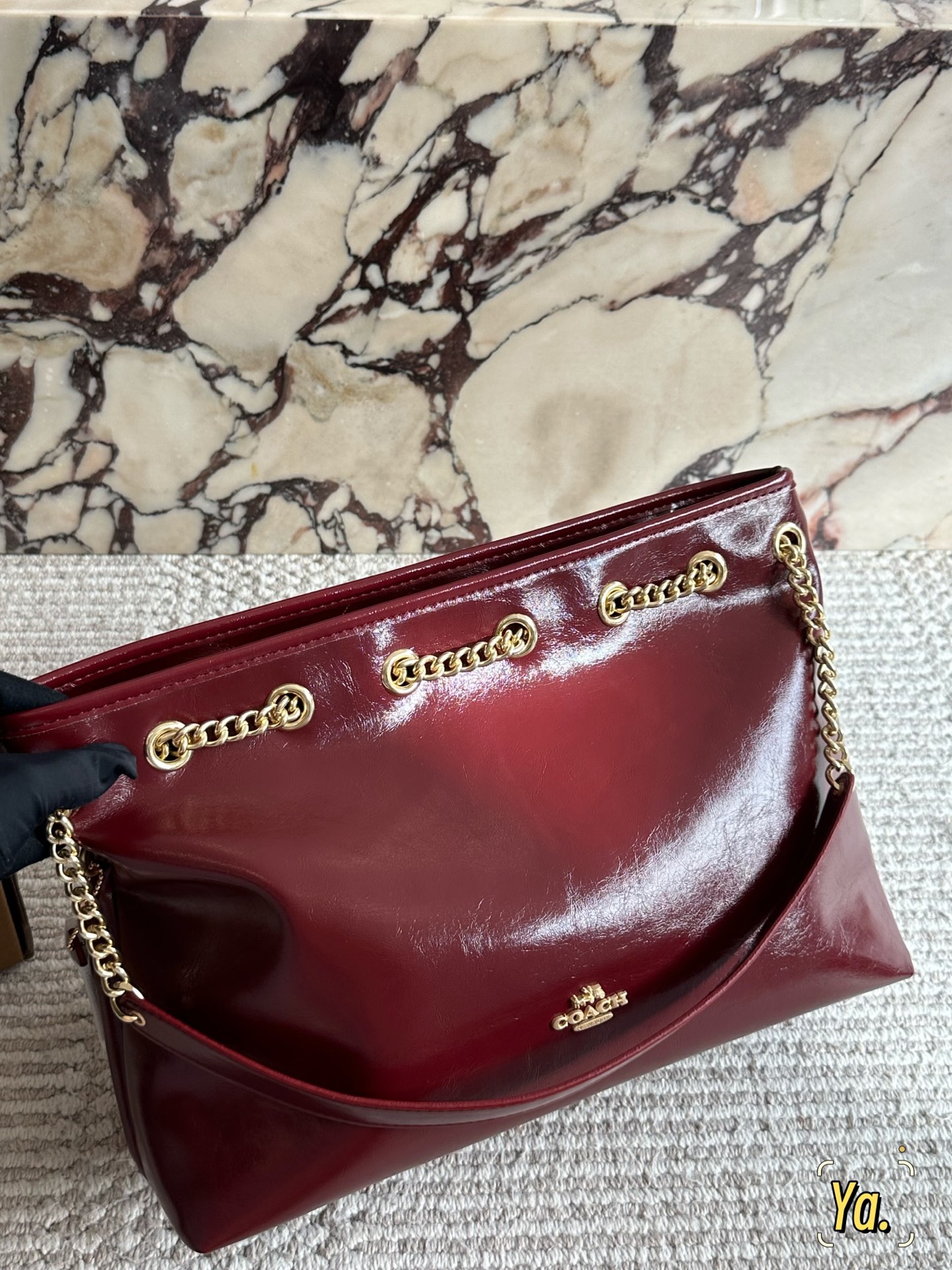 Con caja size: 35*25cm, bolso tote de C, bolso de compras con logo clásico, se puede usar todo el año! Busca …