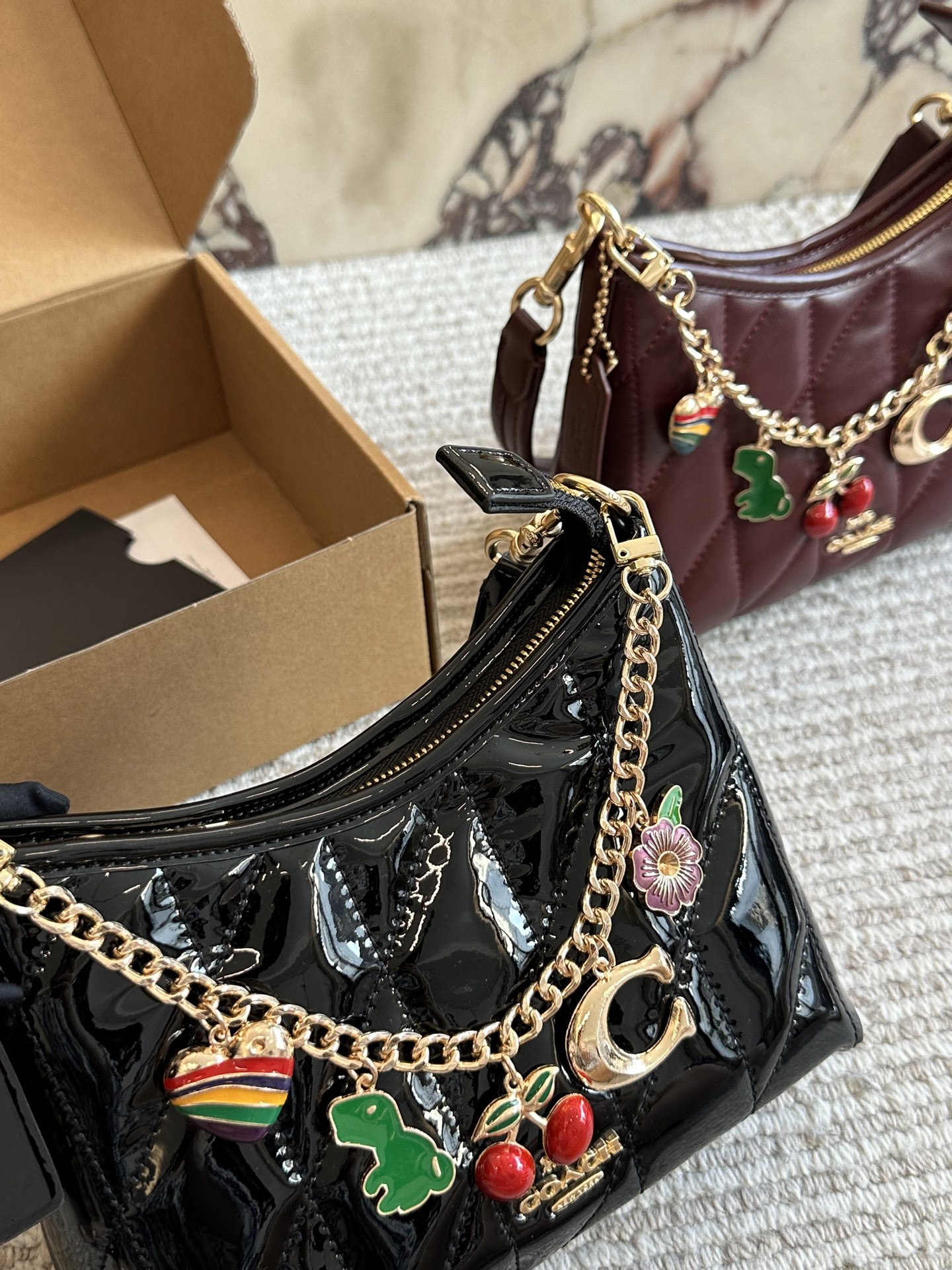 Con caja, medidas 20*14cm, Coach COACH nuevo pequeño vagabundo, capacidad no subestimar, lleno de feminidad, elegancia …
