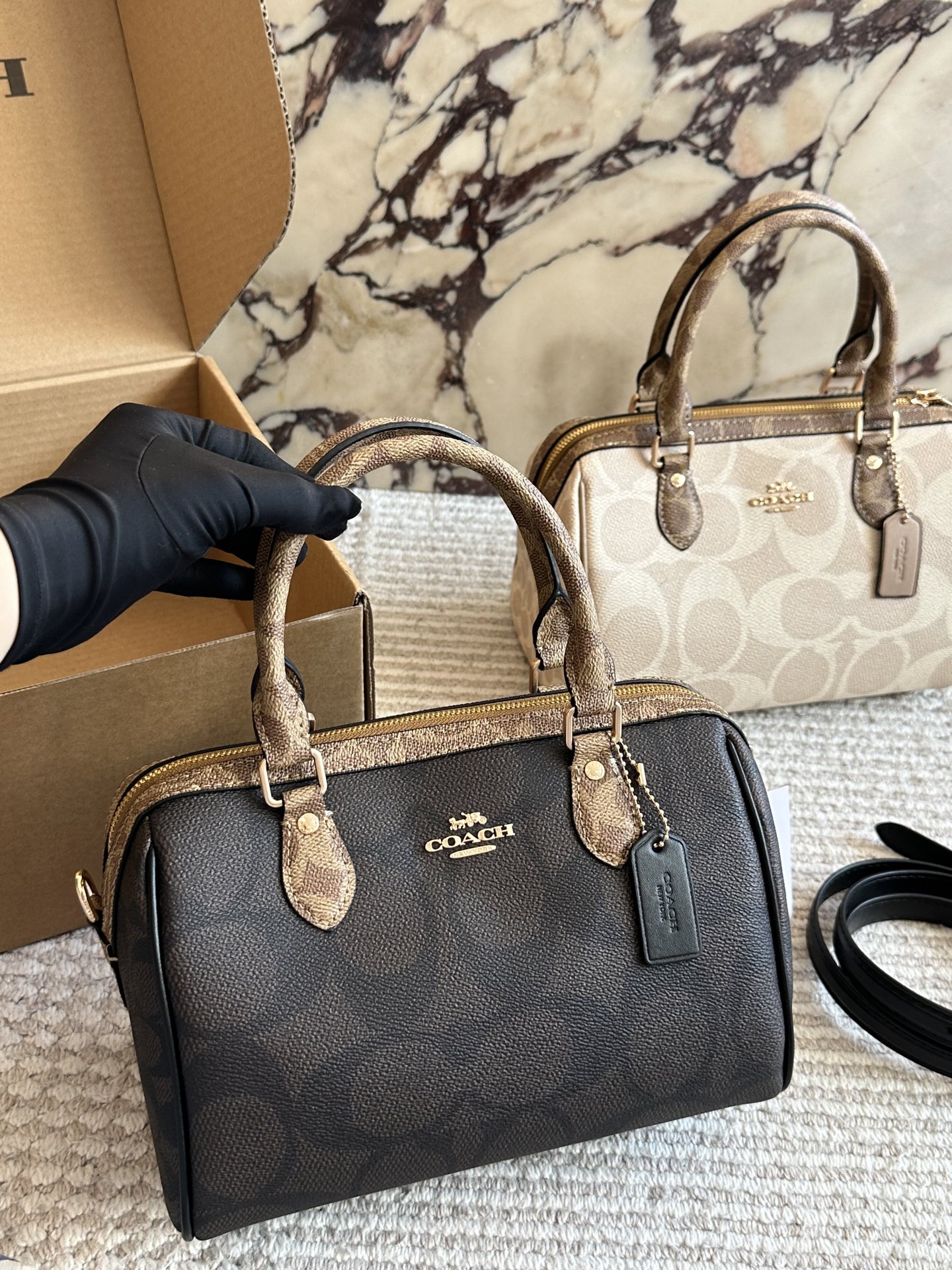 (Embalaje completo) tamaño: 24cm C bolso almohada/Boston clásico Tamaño cuerpo pequeño, gran capacidad! Los productos d…