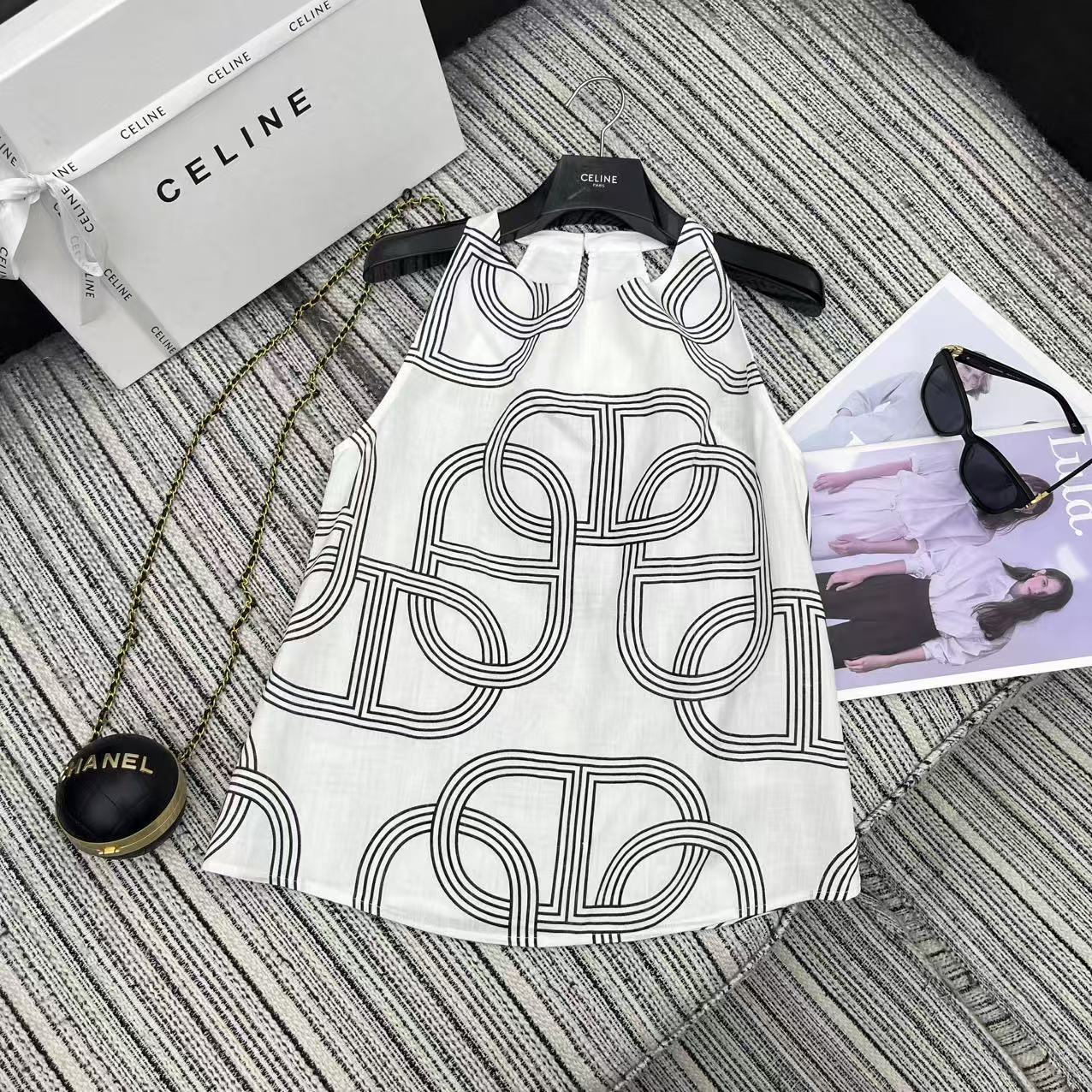 Stylish P621 Female Suit Set for 25-Year Spring/Summer Series with Pig’s Nose Print. - 图片 2