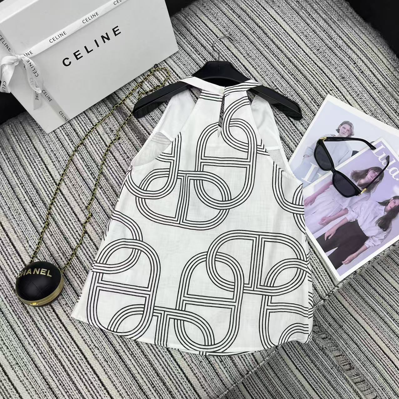 Stylish P621 Female Suit Set for 25-Year Spring/Summer Series with Pig’s Nose Print. - 图片 6