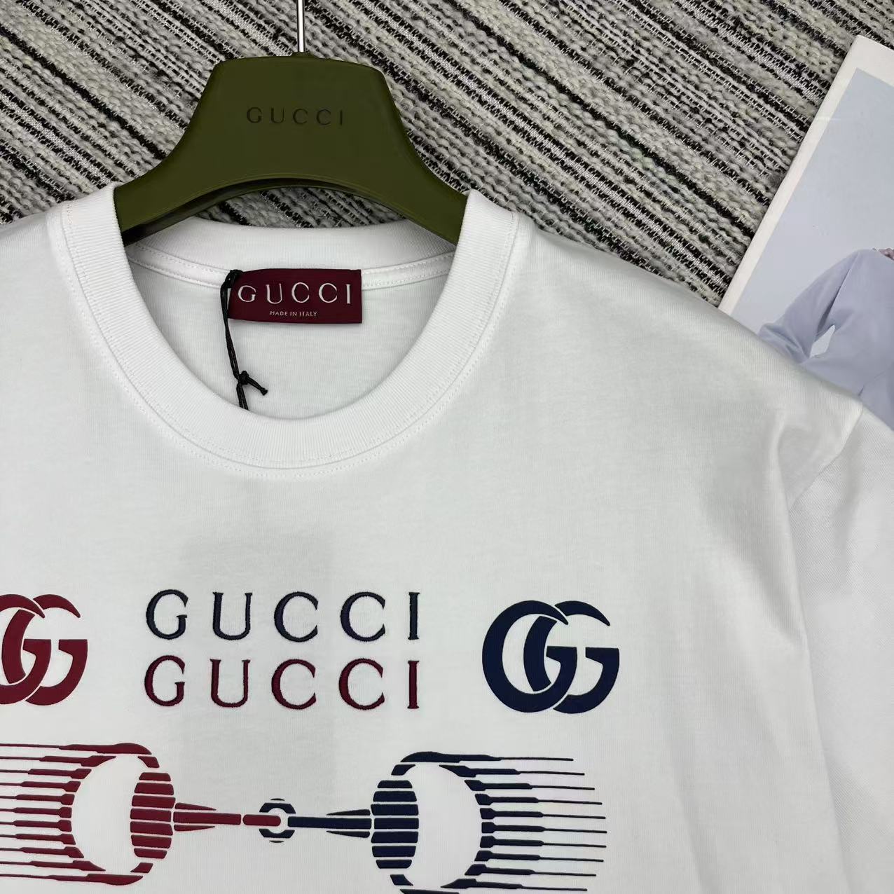 Gucc* 25Ss Spring/Summer Embroidered T-shirt: High-Quality, Exclusive Design, State-of-the-Art Production - 图片 4