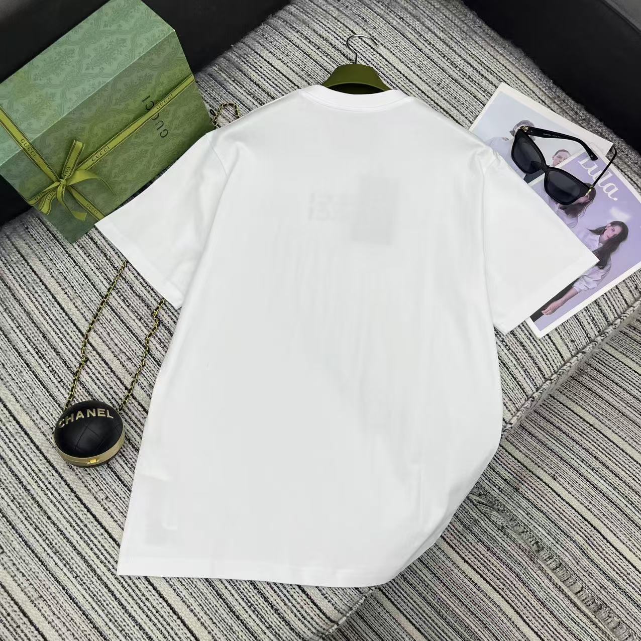 Gucc* 25Ss Spring/Summer Embroidered T-shirt: High-Quality, Exclusive Design, State-of-the-Art Production - 图片 7