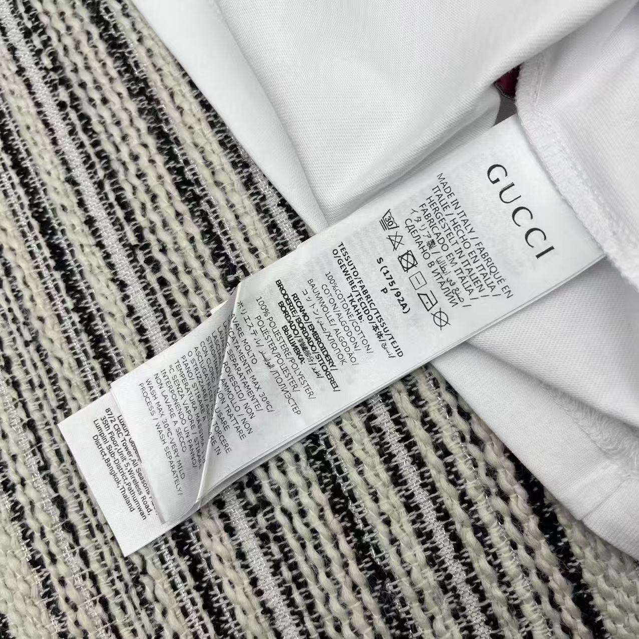 Gucc* 25Ss Spring/Summer Embroidered T-shirt: High-Quality, Exclusive Design, State-of-the-Art Production - 图片 9