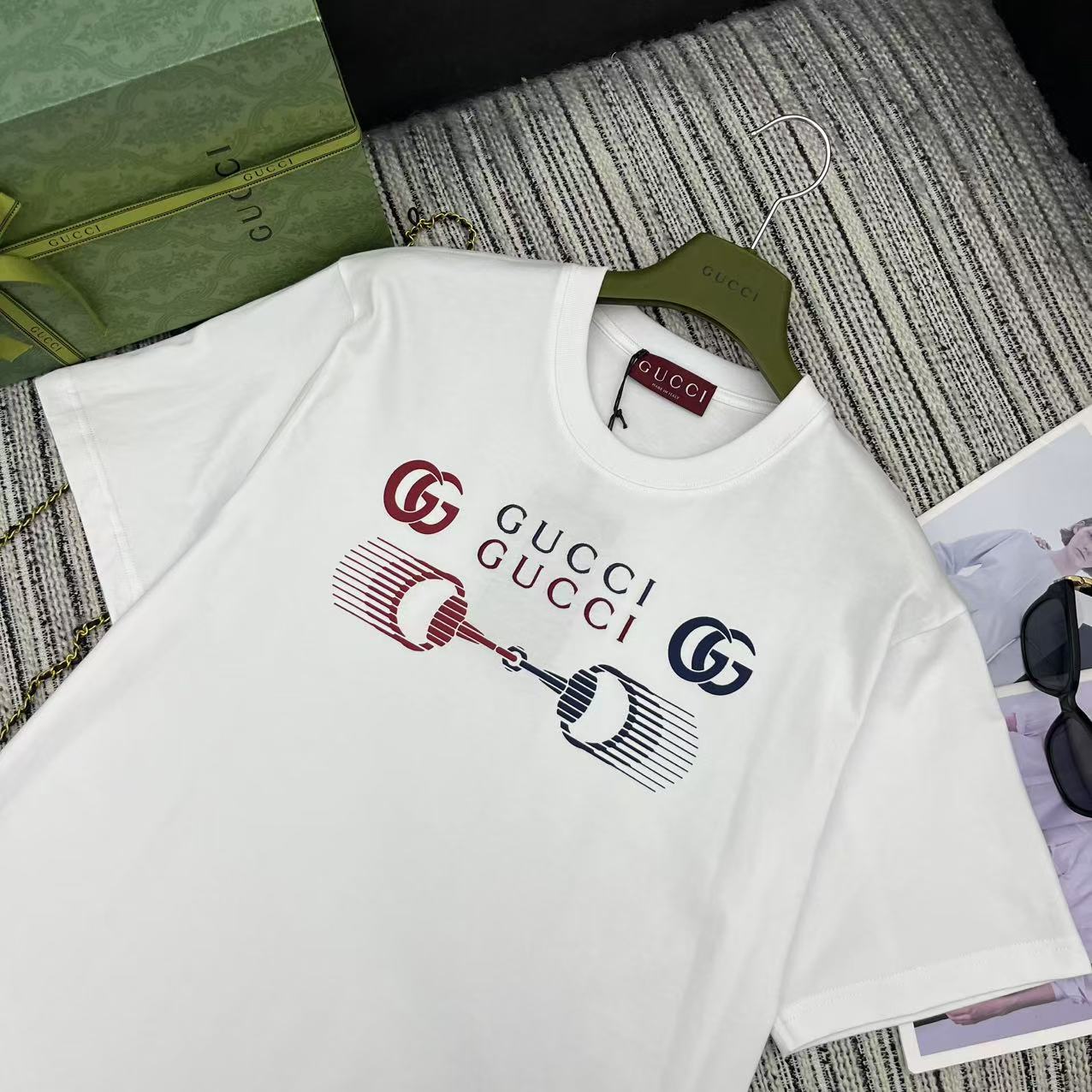 Gucc* 25Ss Spring/Summer Embroidered T-shirt: High-Quality, Exclusive Design, State-of-the-Art Production - 图片 2