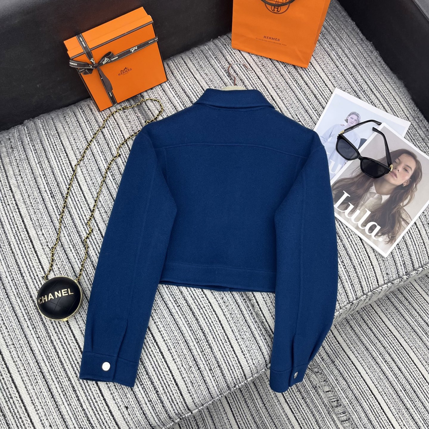 “High-End Wool Cowboy-Style Jacket for Her in Custom Colors: Early Autumn & Winter Series” - 图片 8