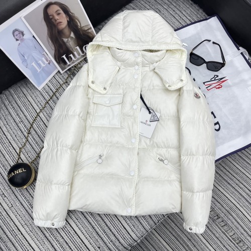 Moncler Women's Hooded Down Puffer Jacket with Goose Down Filling 1 Moncler Women's Hooded Down Puffer Jacket with Goose Down Filling