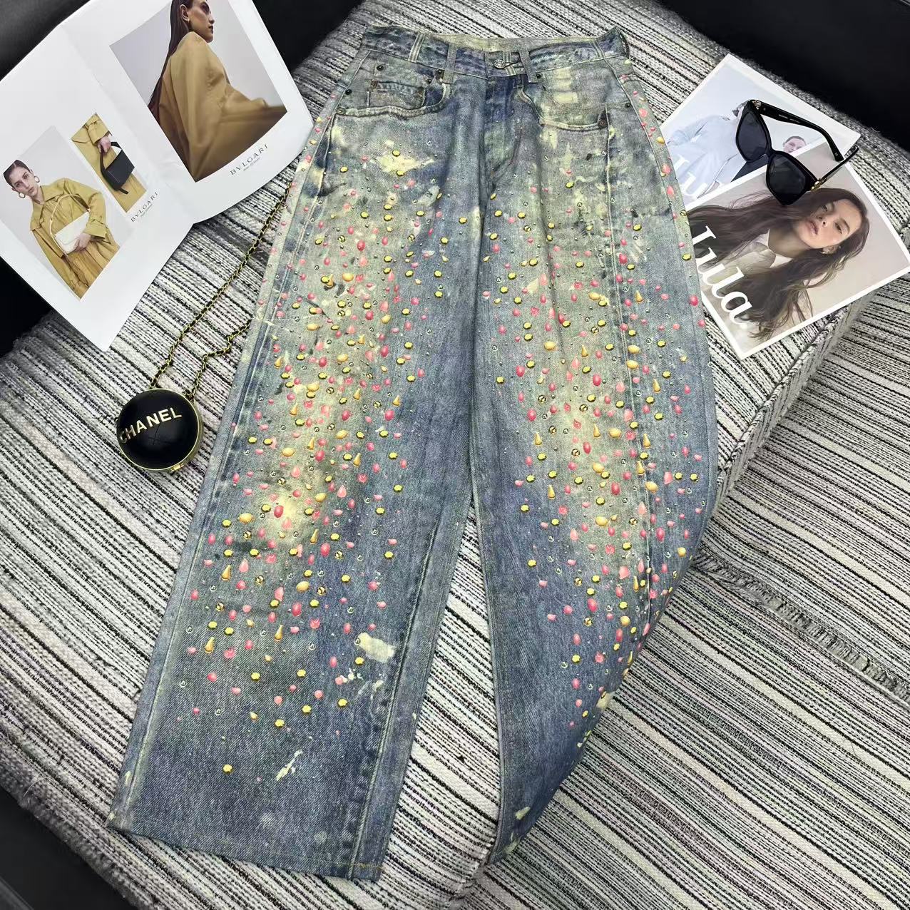“Stylish P492 Female Suit Set with Acn* New Cowboy Boots for Early Autumn Series”