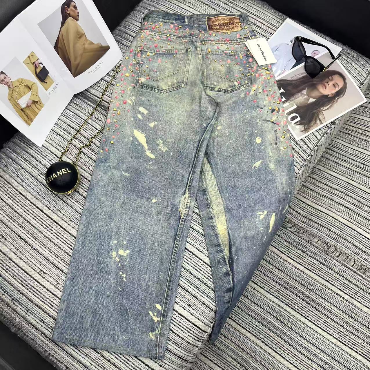 “Stylish P492 Female Suit Set with Acn* New Cowboy Boots for Early Autumn Series” - 图片 7