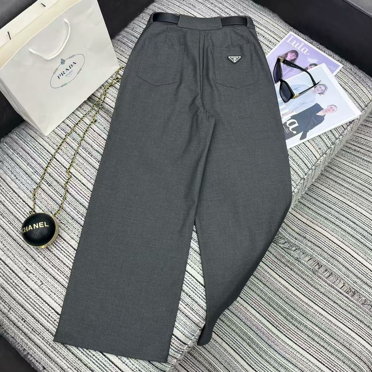 “25-Year Early Autumn Series Pra* New Suit Broad-Legged Pants with Custom Belts Review” - 图片 7