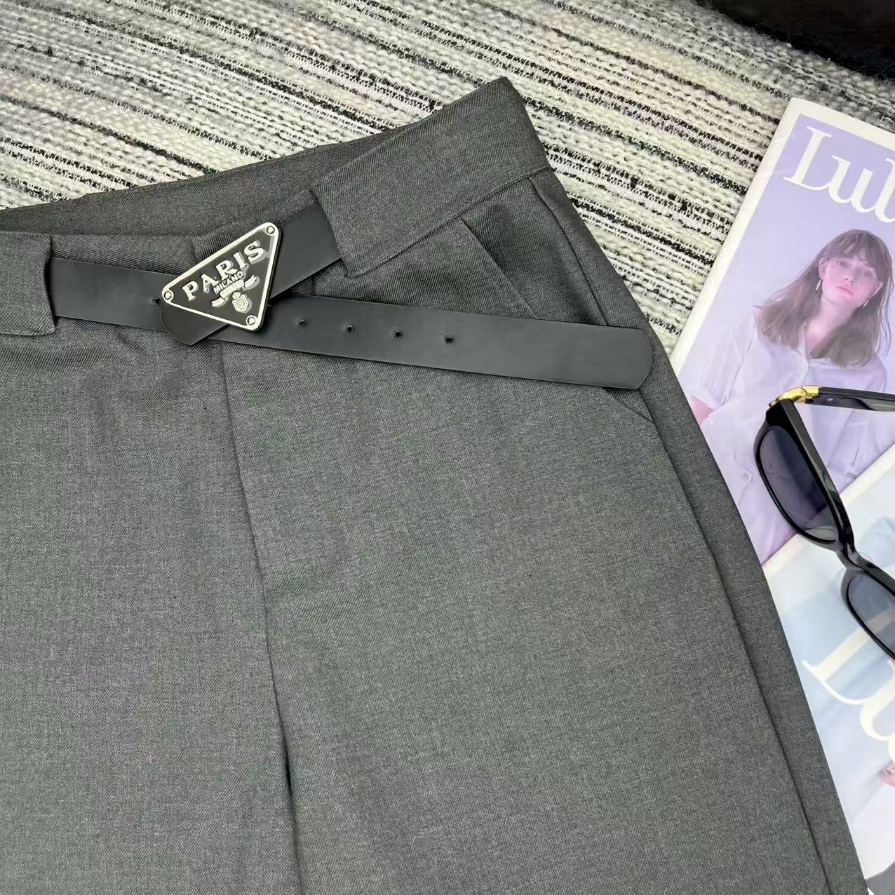 “25-Year Early Autumn Series Pra* New Suit Broad-Legged Pants with Custom Belts Review” - 图片 4