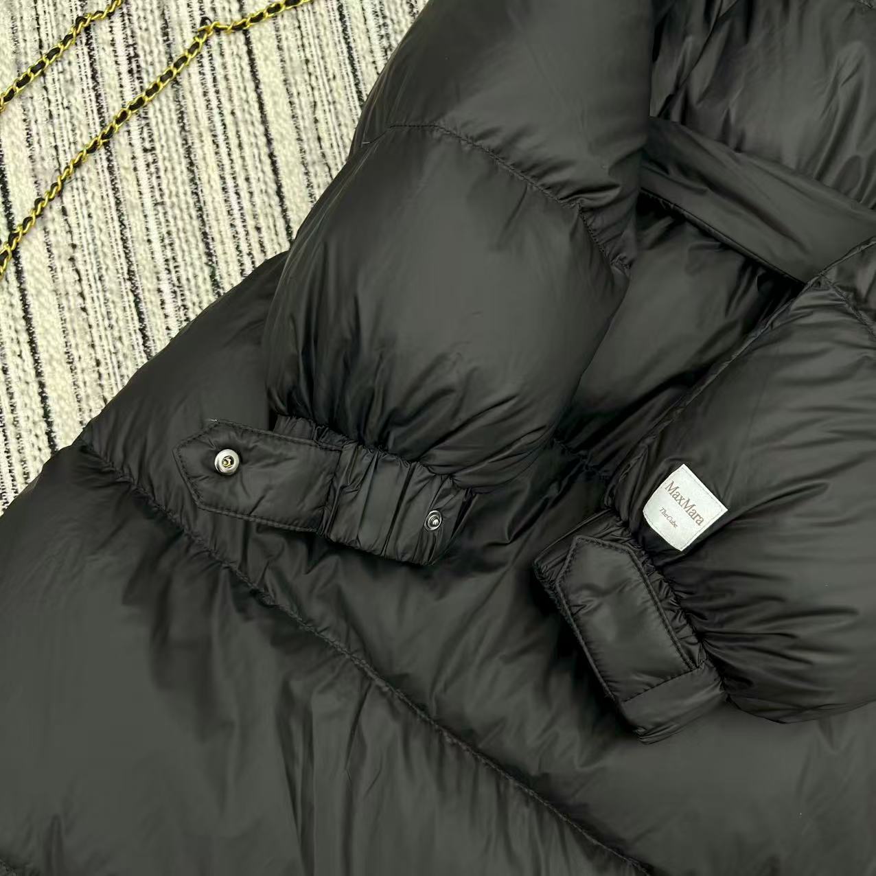 Stylish 25-Year Early Autumn/Winter Max’s Hat-and-Buff Coat with Belt-Tweet Design and Classic Pelvis Suffix - 图片 9