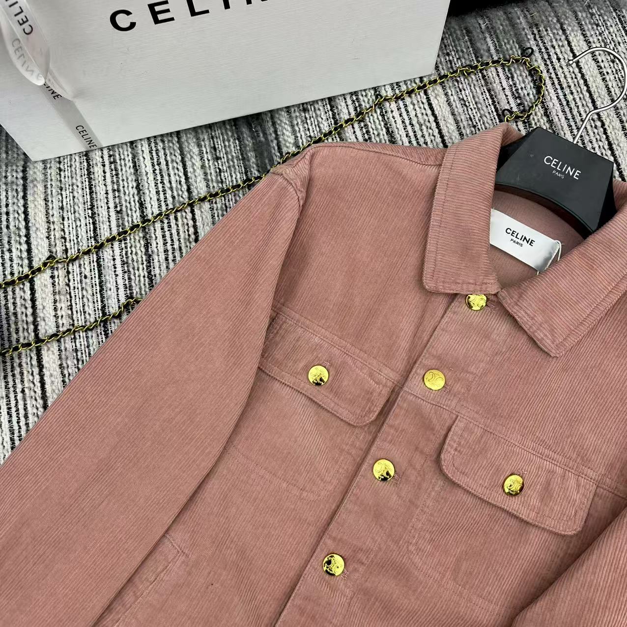 “Deluxe Pink Suit with Celin* Recommendation for Fall, High Quality, White Rich and Beautiful” - 图片 3