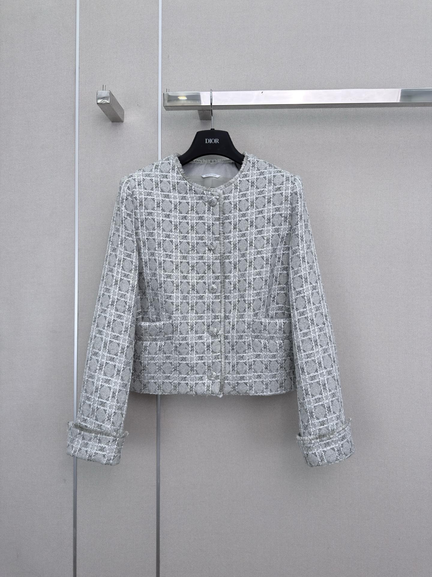 Dior Gray Monogram Crew Neck Sweater