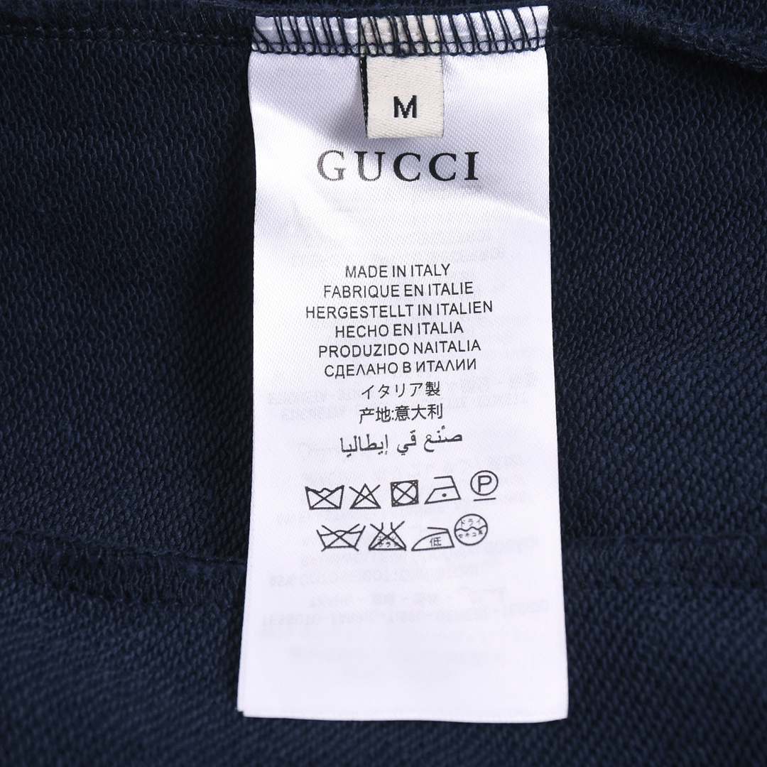 Gucci/古驰 24Fw 条纹字母压胶拉链长裤