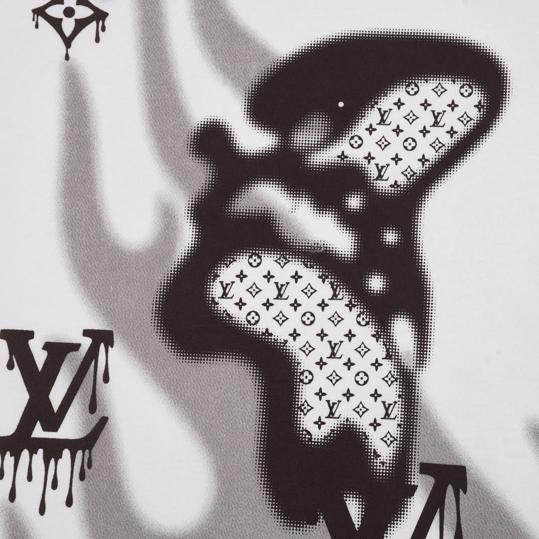 louisvuitton 路易威登25春夏数码火焰手指短袖
