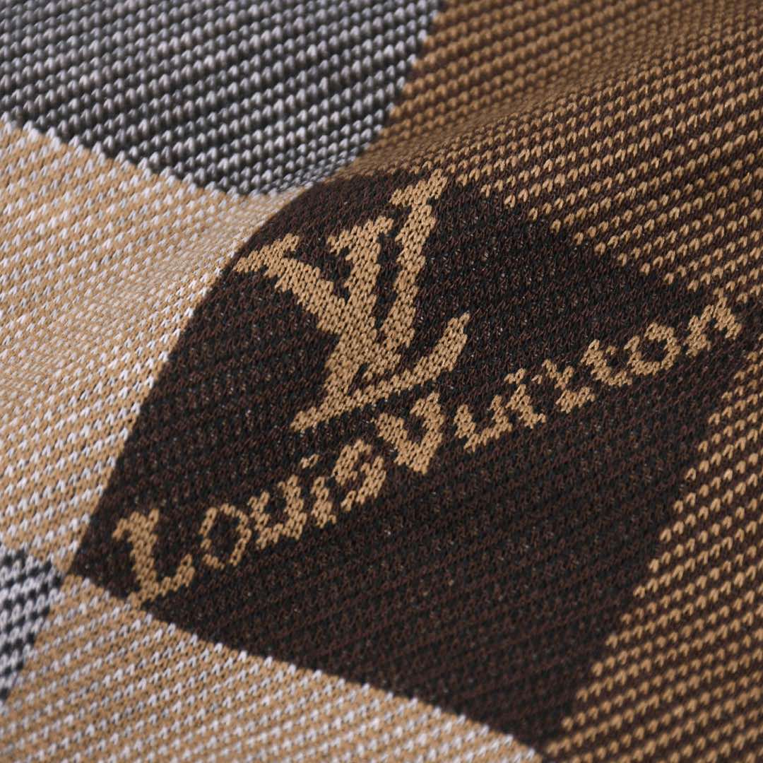 louisvuitt*路易威登25ss棋盘图案工艺短袖