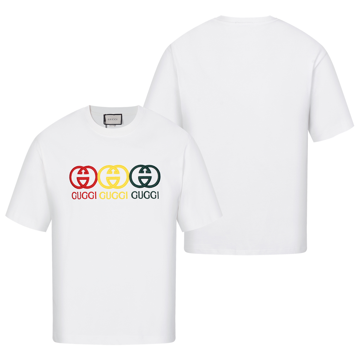 Gucci/古驰 24ss 三色刺绣字母logo短袖