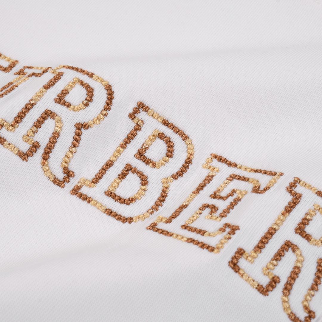 Burberry/巴宝莉 立体字母刺绣短袖 黑色 白色-Chinese UA Cheap High Quatity Brand Clothes Bags handbags Sneakers wholesale wholesaler seller from China Factory suppliers Fashion Clothing Shoes best Quality Beautiful Price Burberry/巴宝莉 立体字母刺绣短袖 黑色 白色