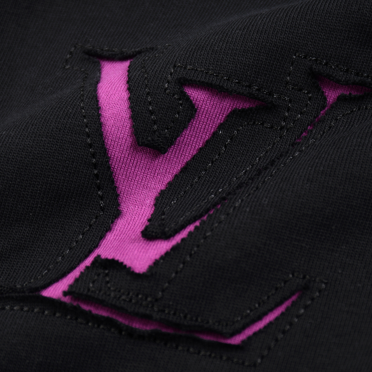 Louis Vuitton/路易威登 25ss 手工剪烂拼色短袖