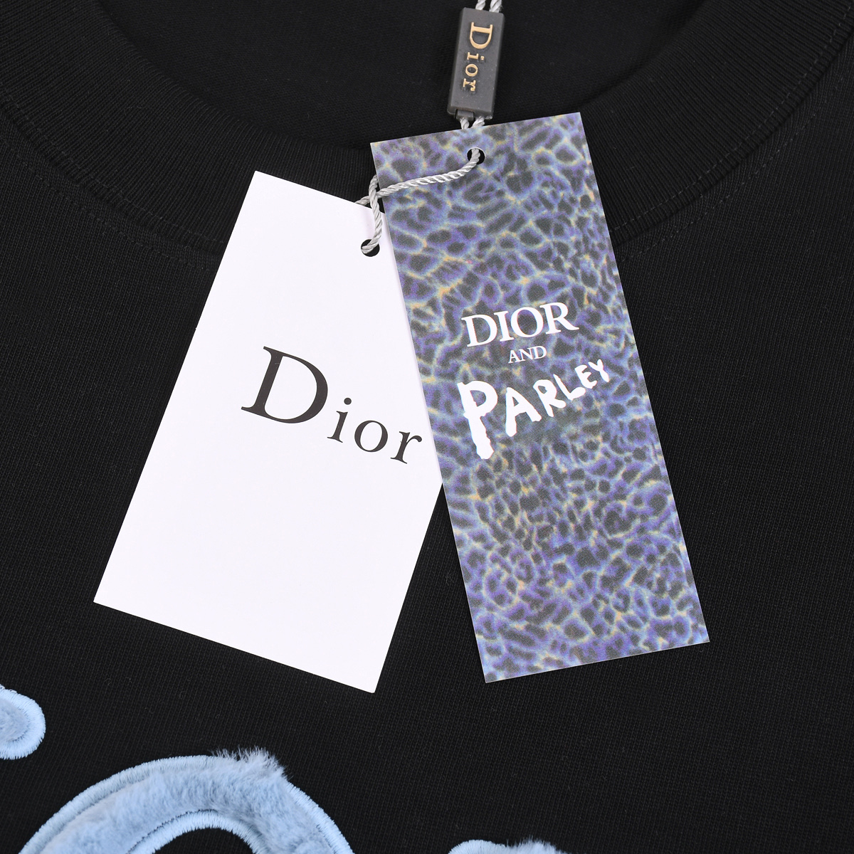 Dior 迪奥25ss春夏刺绣字母植绒短袖