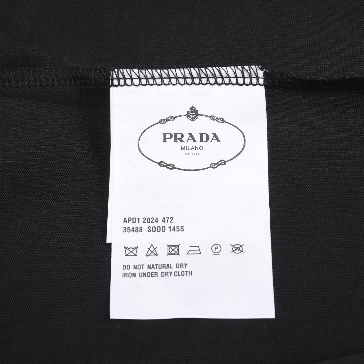 Prada/普拉达 25ss 胸口小logo贴布刺绣短袖