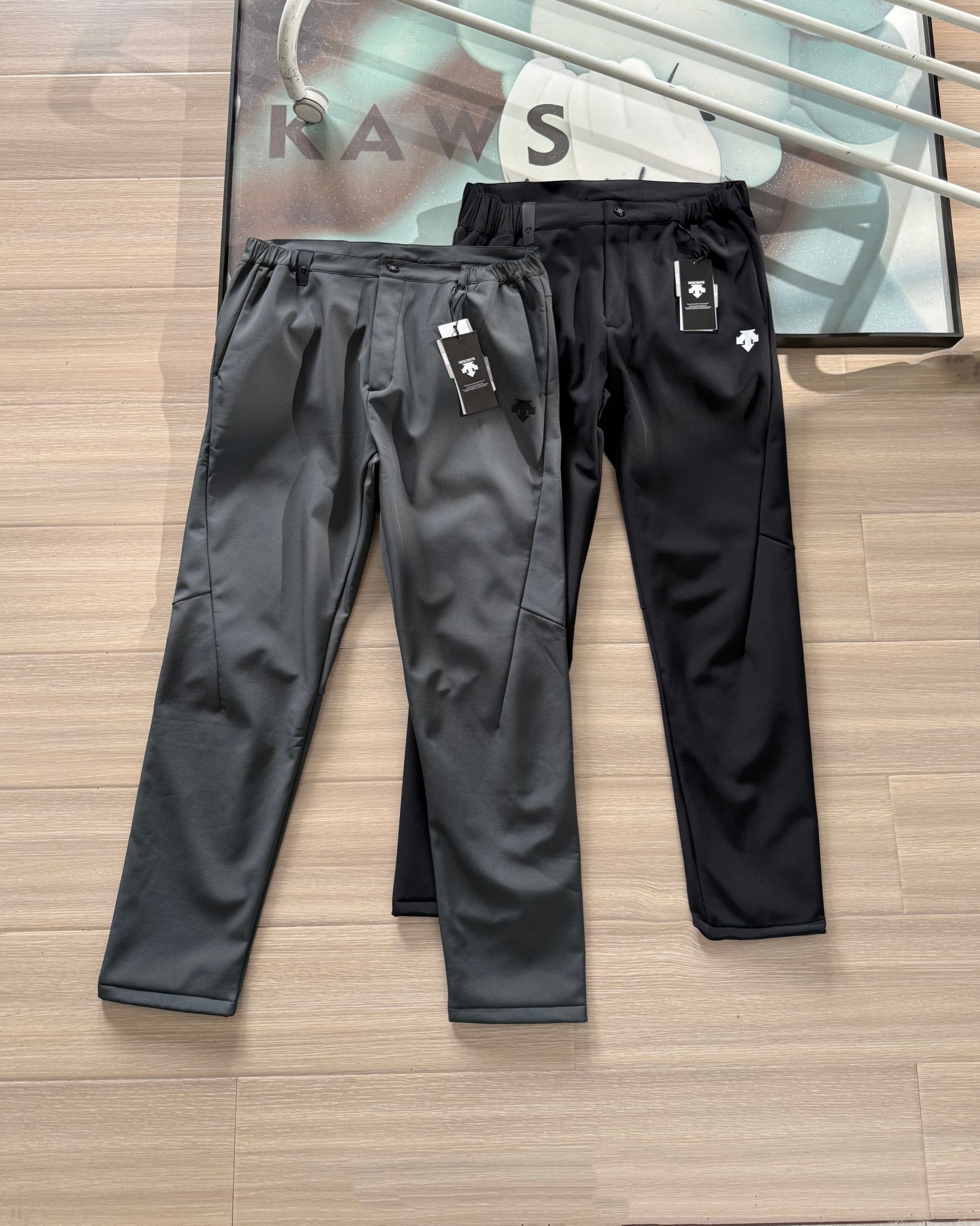 Descente Men's Urban Commuter Business Casual Sports Fleece-Lined Pants