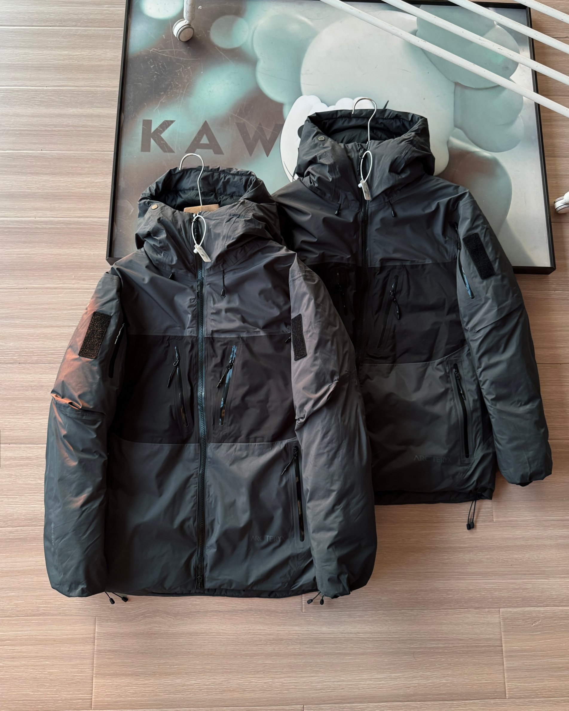 Arcteryx System A 4.0 Winter Hooded Down Jacket Unisex Black Gray